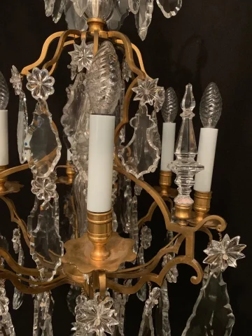 Lustre de forme cage de la Maison Baccarat