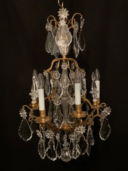 Lustre de forme cage de la Maison Baccarat