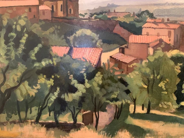 Eglise et village de Ternay dans le Rhône- René CHANCRIN (1911-1981)