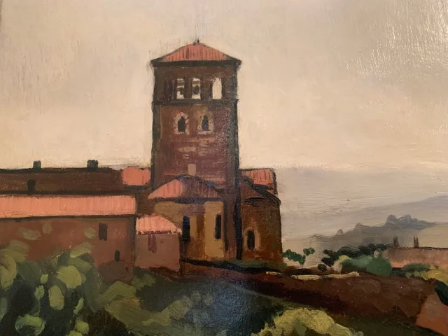 Eglise et village de Ternay dans le Rhône- René CHANCRIN (1911-1981)