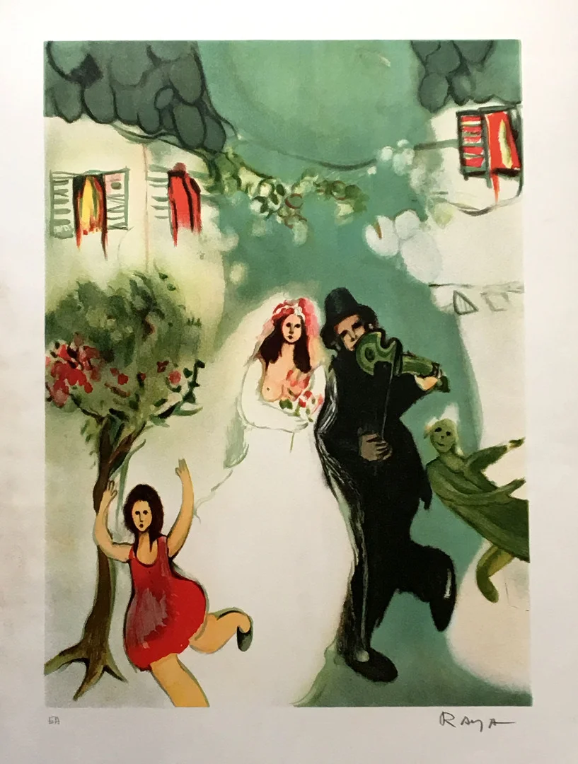 « La Noce » - Lithographie de Raya Sorkine.