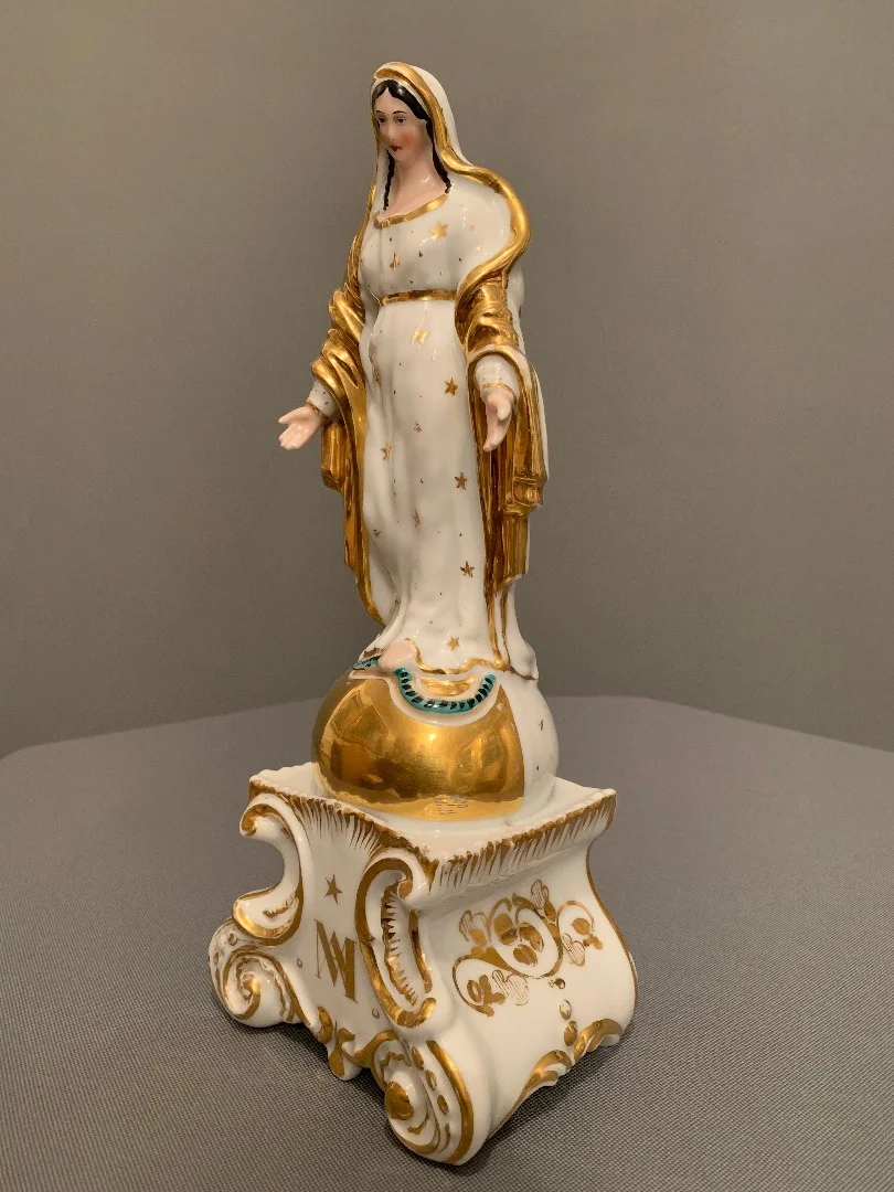 Vierge En Porcelaine De Paris