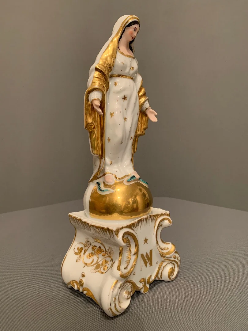 Vierge En Porcelaine De Paris