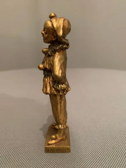 Bronze « Pierrot »-  Dominique Alonzo XXe siècle.