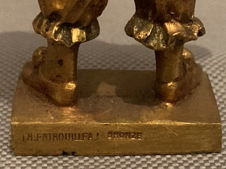 Bronze « Pierrot »-  Dominique Alonzo XXe siècle.