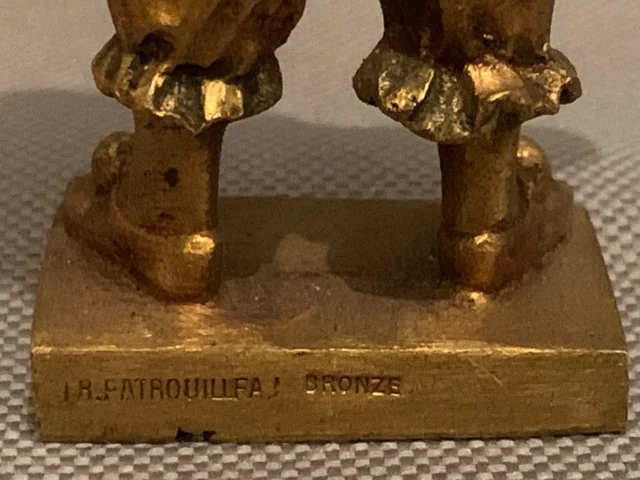 Bronze « Pierrot »-  Dominique Alonzo XXe siècle.