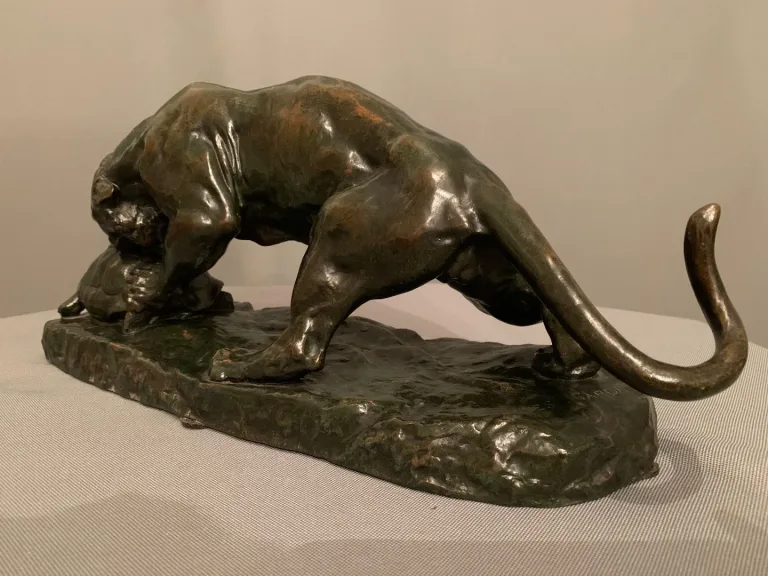 Bronze  « Le Tigre et la Tortue »-  Georges GARDET (1863-1939)