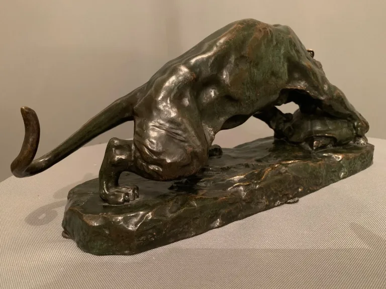Bronze  « Le Tigre et la Tortue »-  Georges GARDET (1863-1939)