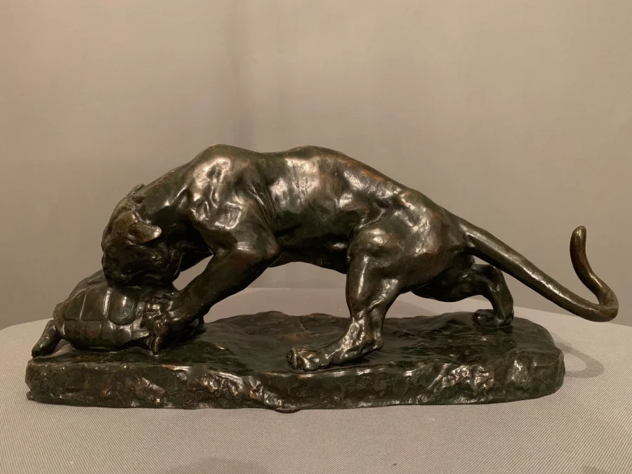 BRONS TIJGER gesigneerd Georges Gardet