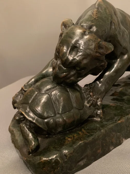 BRONS TIJGER gesigneerd Georges Gardet