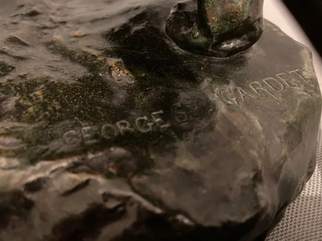 Bronze  « Le Tigre et la Tortue »-  Georges GARDET (1863-1939)