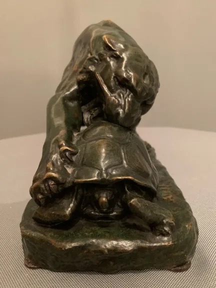 Bronze  « Le Tigre et la Tortue »-  Georges GARDET (1863-1939)