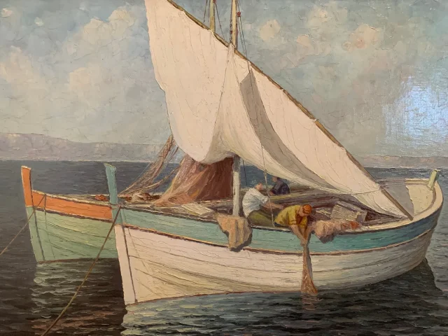 « Les Barques » - Edouard Mandon – (1885-1977)