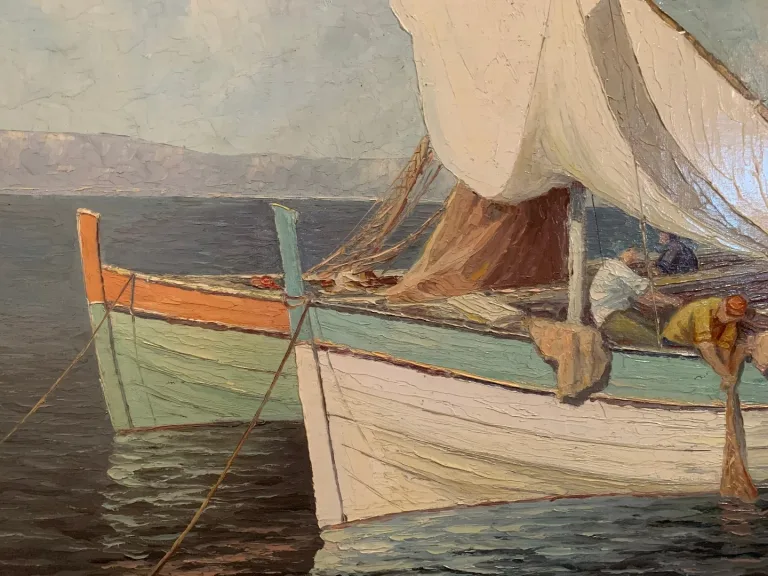 « Les Barques » - Edouard Mandon – (1885-1977)