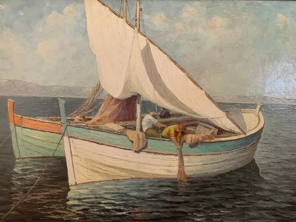 « Les Barques » - Edouard Mandon – (1885-1977)