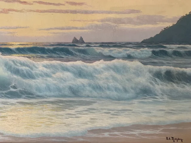 OIL ON CANVAS by Edouard MANDON