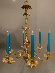 Lustre Bronze louis XV rocaille