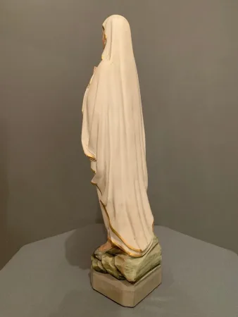 PLASTER VIRGIN  MARY with WALL SHELF
