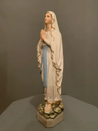 PLASTER VIRGIN  MARY with WALL SHELF