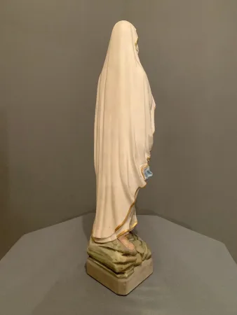 PLASTER VIRGIN  MARY with WALL SHELF