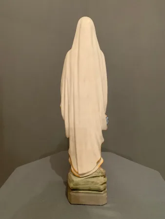 PLASTER VIRGIN  MARY with WALL SHELF
