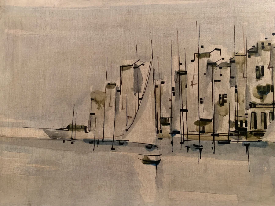 PINTURA DE SAINT TROPEZ de Georges DAMIN