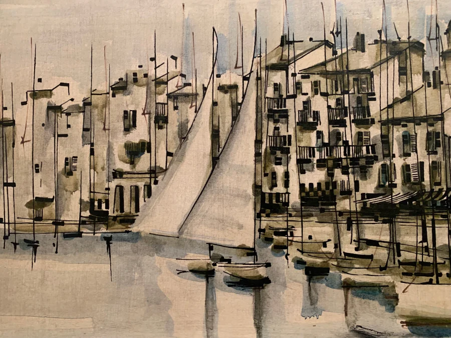 PINTURA DE SAINT TROPEZ de Georges DAMIN