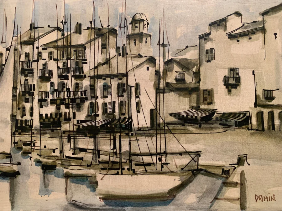 PINTURA DE SAINT TROPEZ de Georges DAMIN