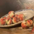 Nature Morte aux Pêches par  AF Bonnardel (1867-1942)