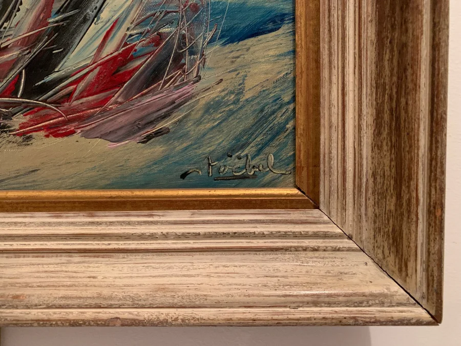 ÖL AUF LEINWAND signiert von EDGAR STOEBEL