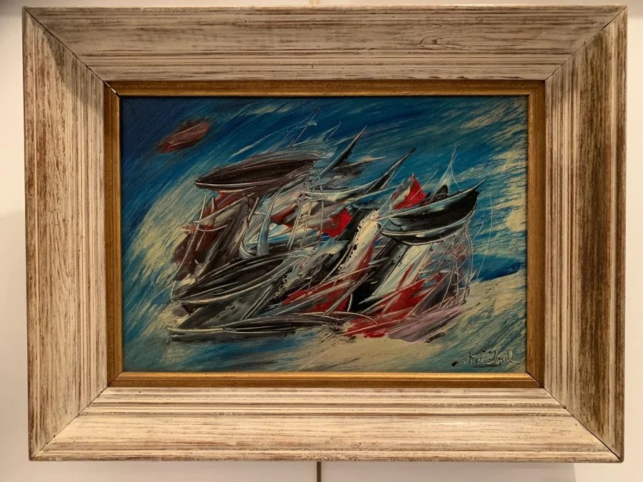 ÖL AUF LEINWAND signiert von EDGAR STOEBEL