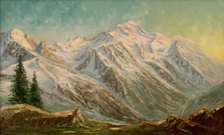 ÓLEO SOBRE PANEL firmado ADOLPHE ROBERTY