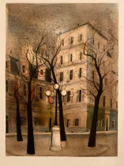 OLIO SU TELA di Place Fursstenberg, Parigi