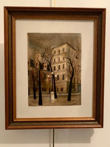 OIL ON CANVAS of Place Fursstenberg, Paris