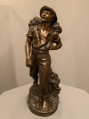 BRONZE STATUETTE by Emile Gregoire