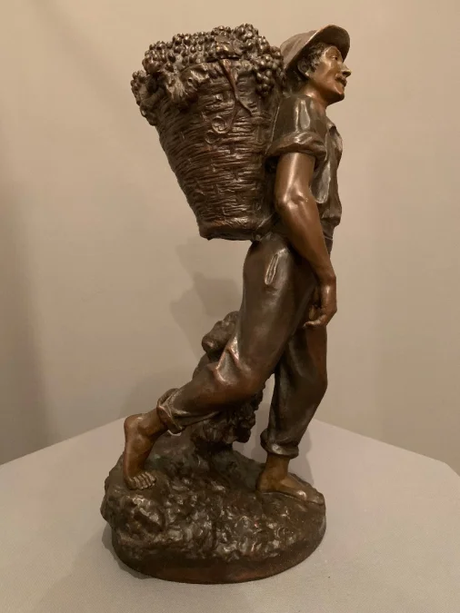 Bronze -  "Vendangeur" – Emile Grégoire « 1871-1948 »