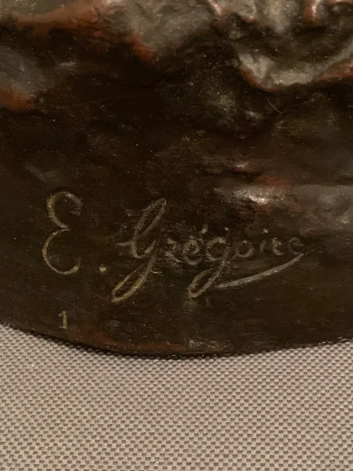 Bronze -  "Vendangeur" – Emile Grégoire « 1871-1948 »
