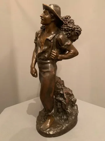 BRONZEN BEELDJE van Emile Gregoire