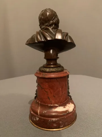 BRONZEN BUSTE VAN VOLTAIRE