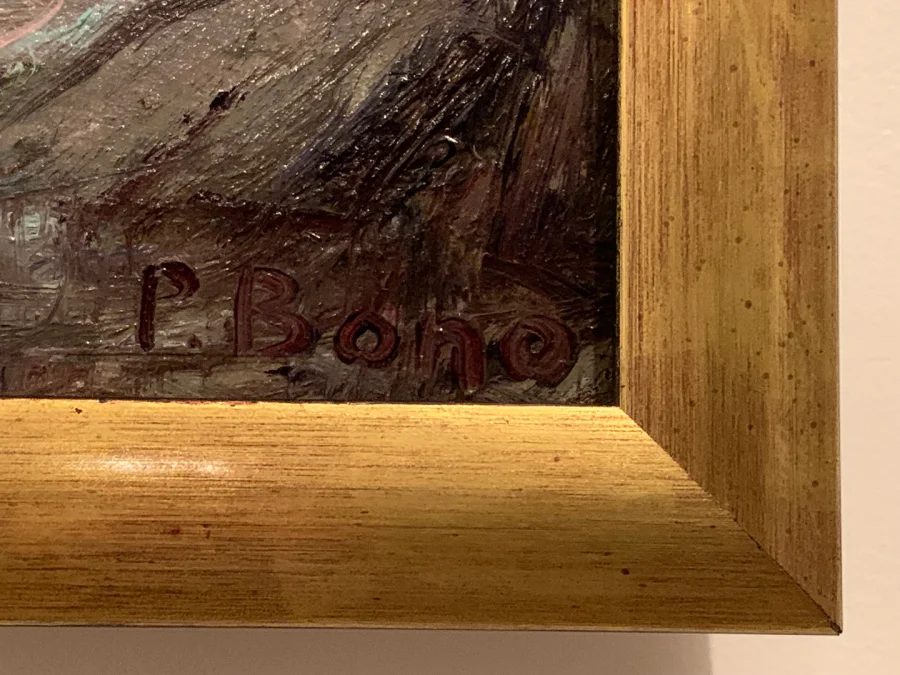 油画板 签名：P. BONO