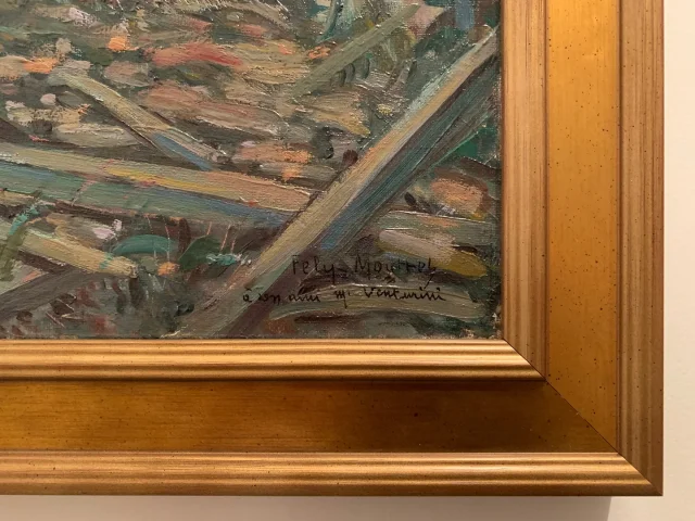Eglise en Provence après les bombardements. Fély-Mouttet (1893-1953).