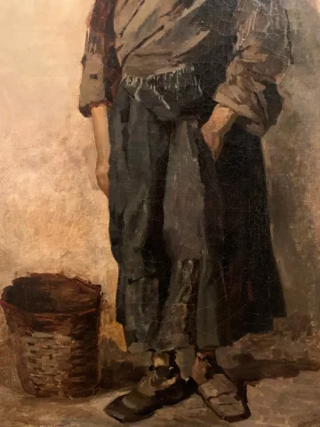 Paysanne au panier d’osier-Suzanne Minier(1878-1955)