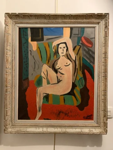 MATISSE STYLE OIL ON CANVAS