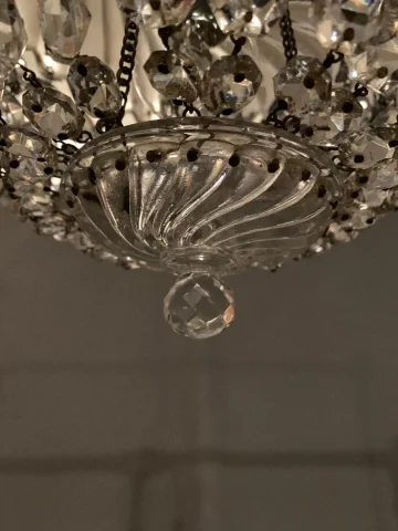 Lustre Cristal de Baccarat Modèle Bambou