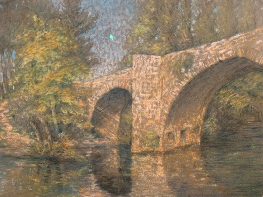 POSTIMPRESSIONISTISCHES PASTELL