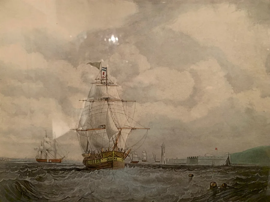 Gravure De Marine Anglaise