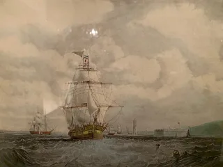 Gravure De Marine Anglaise