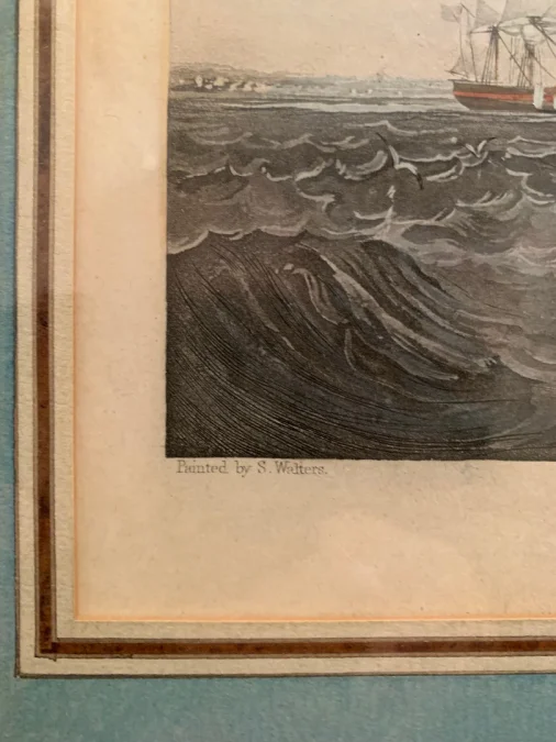Gravure De Marine Anglaise