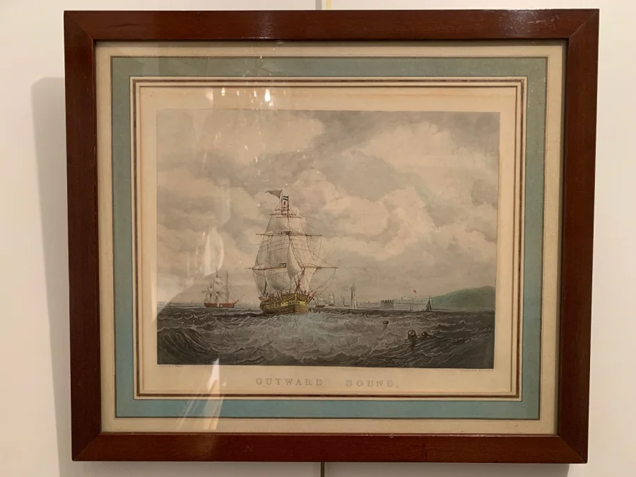 Gravure De Marine Anglaise