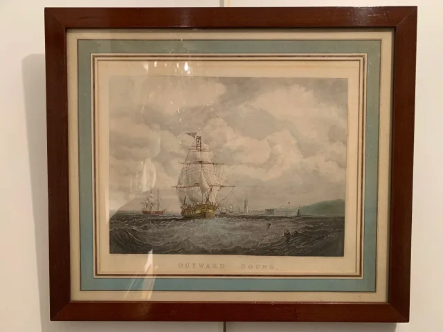 Gravure De Marine Anglaise